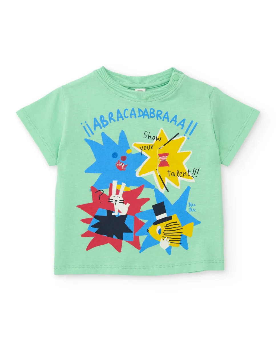 Camiseta de niño de punto y estampado dinámico - Imagen 2