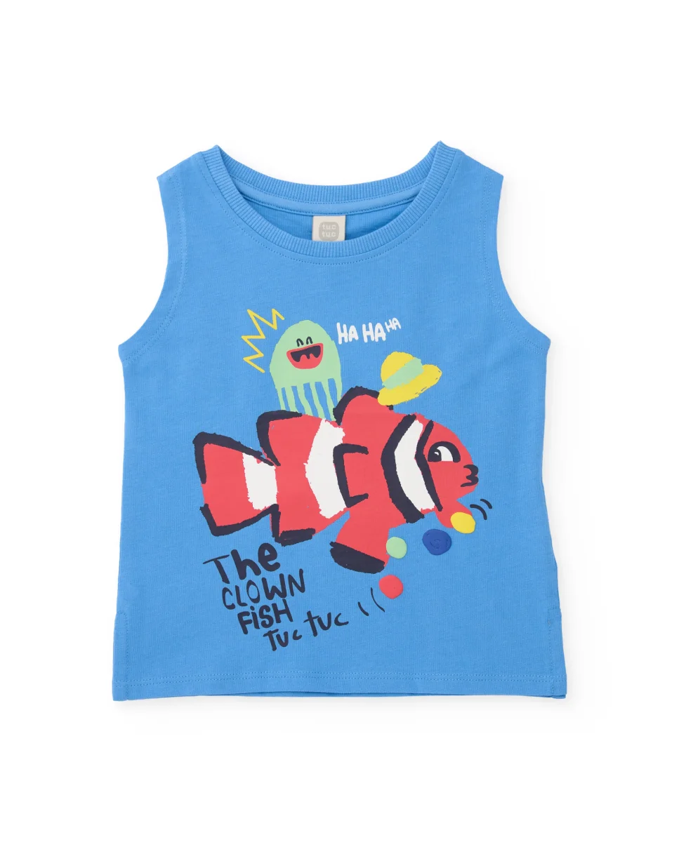 Camiseta de niño de punto con tirantes - Imagen 3