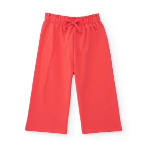Pantalones de niña de punto y corte culotte