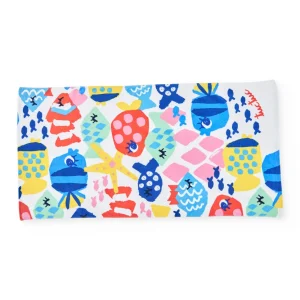 Toalla de niña de punto con estampado marino