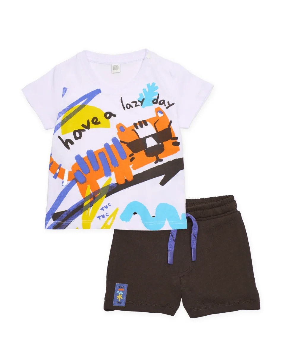 Conjunto de niño de punto y gráfico de tigre - Imagen 3