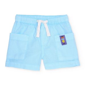 Bermuda de niño de plana y bolsillos frontales