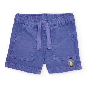 Bermuda de niño de plana con cintura ajustable