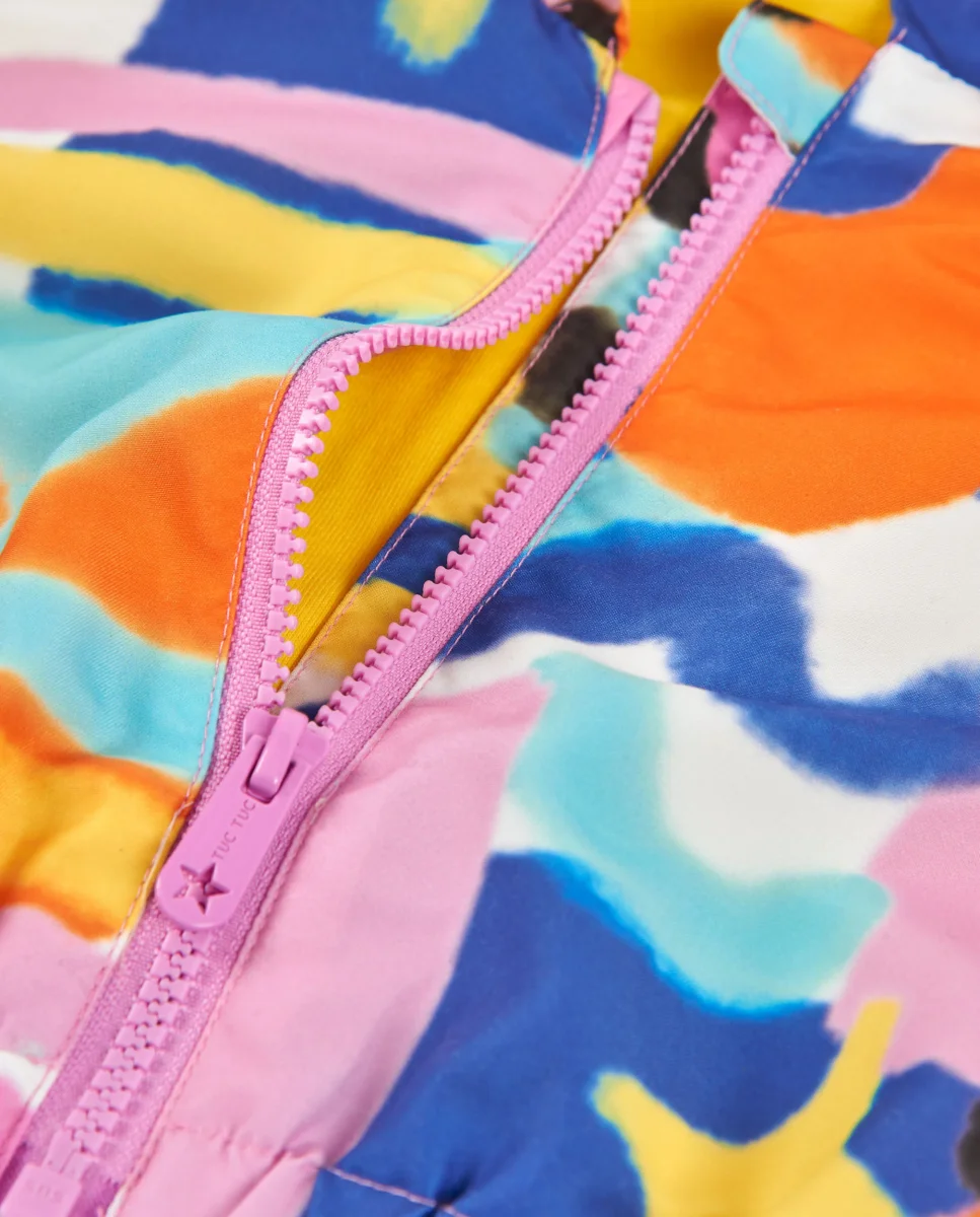 Chaqueta de niña de plana con diseño abstracto - Imagen 5
