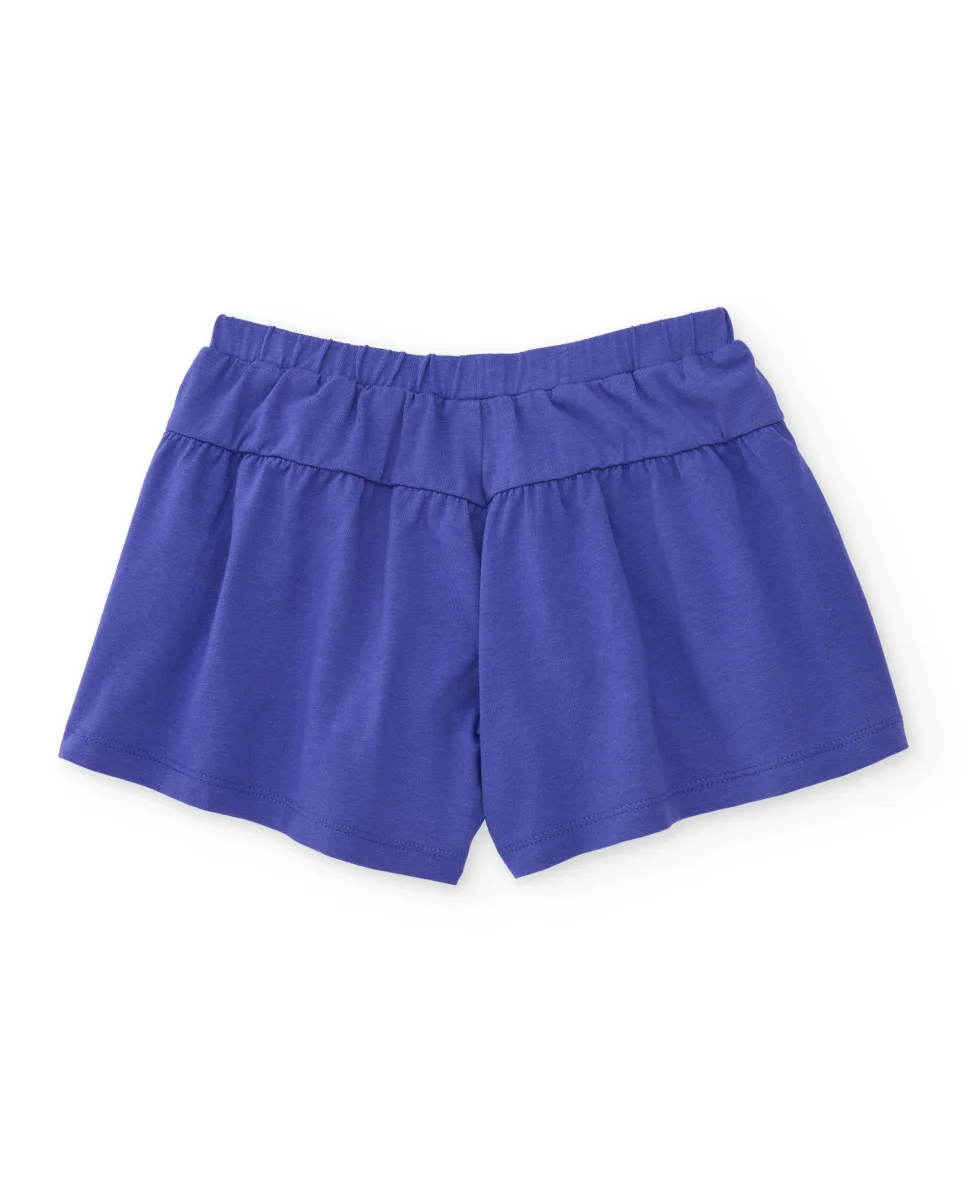 Short de niña de punto y diseño fluido - Imagen 3