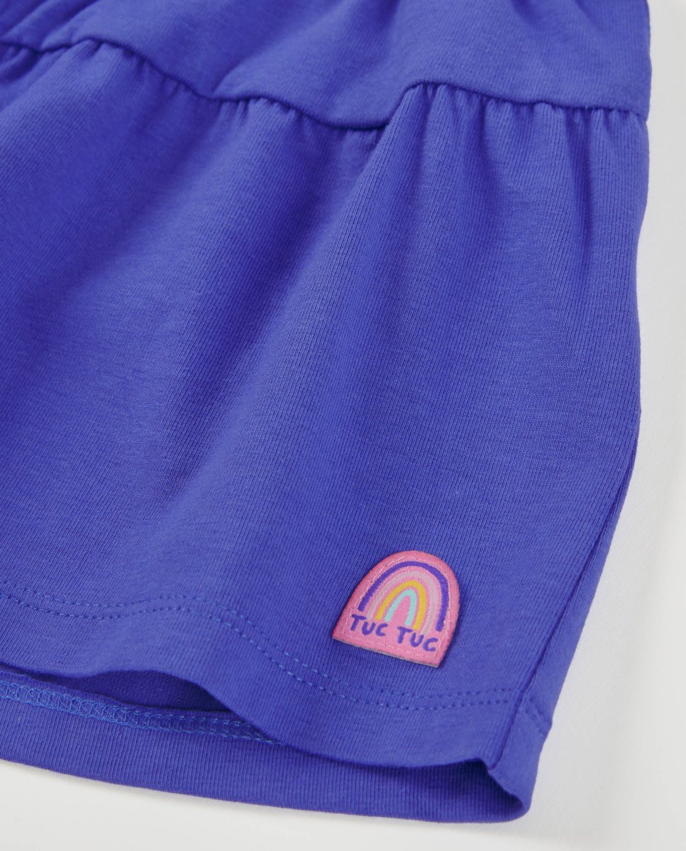 Short de niña de punto y diseño fluido - Imagen 4