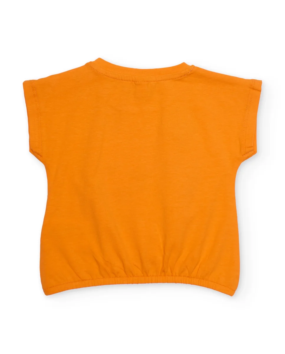 Camiseta de niña de punto y bajo elástico - Imagen 3