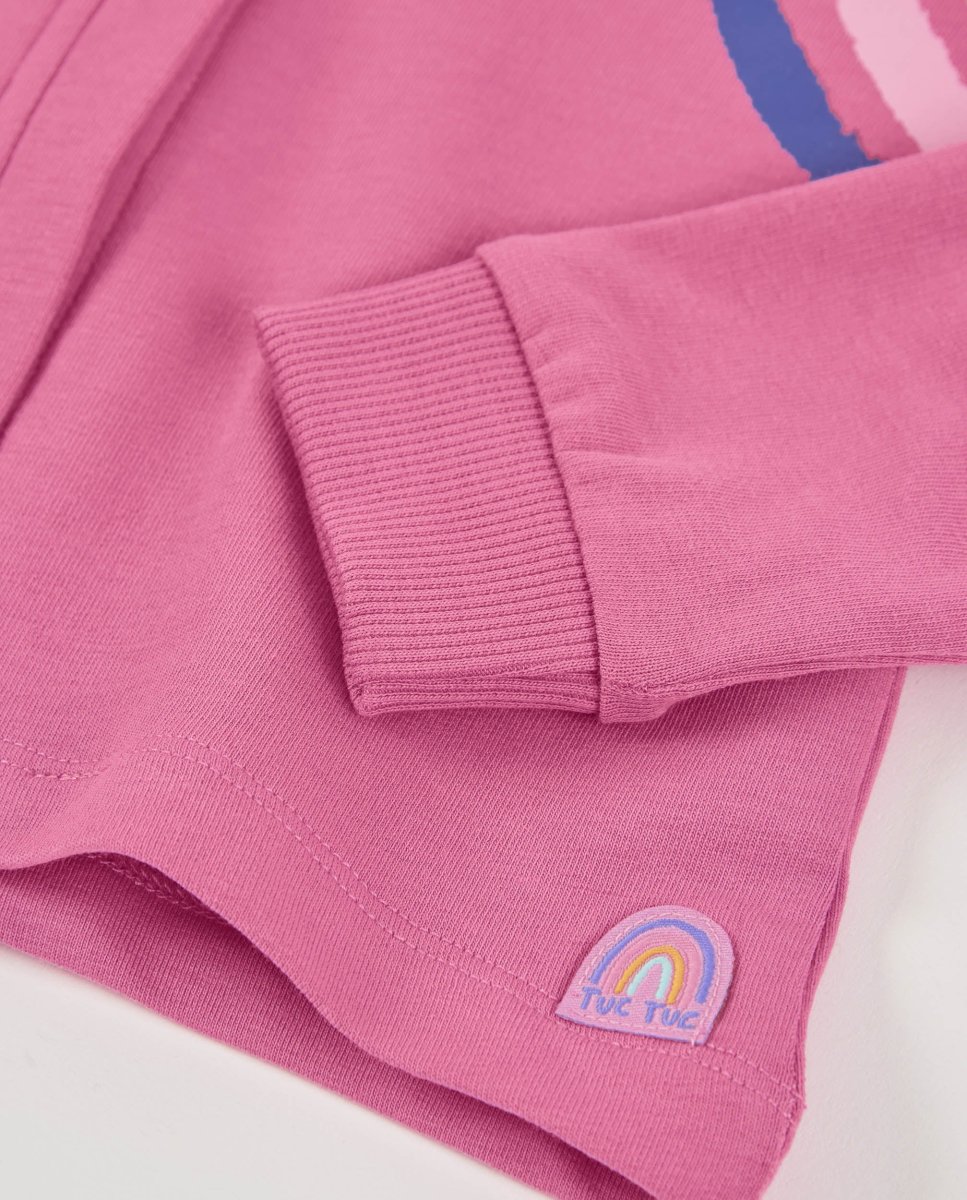 Sudadera de niña de punto y diseño corto - Imagen 5