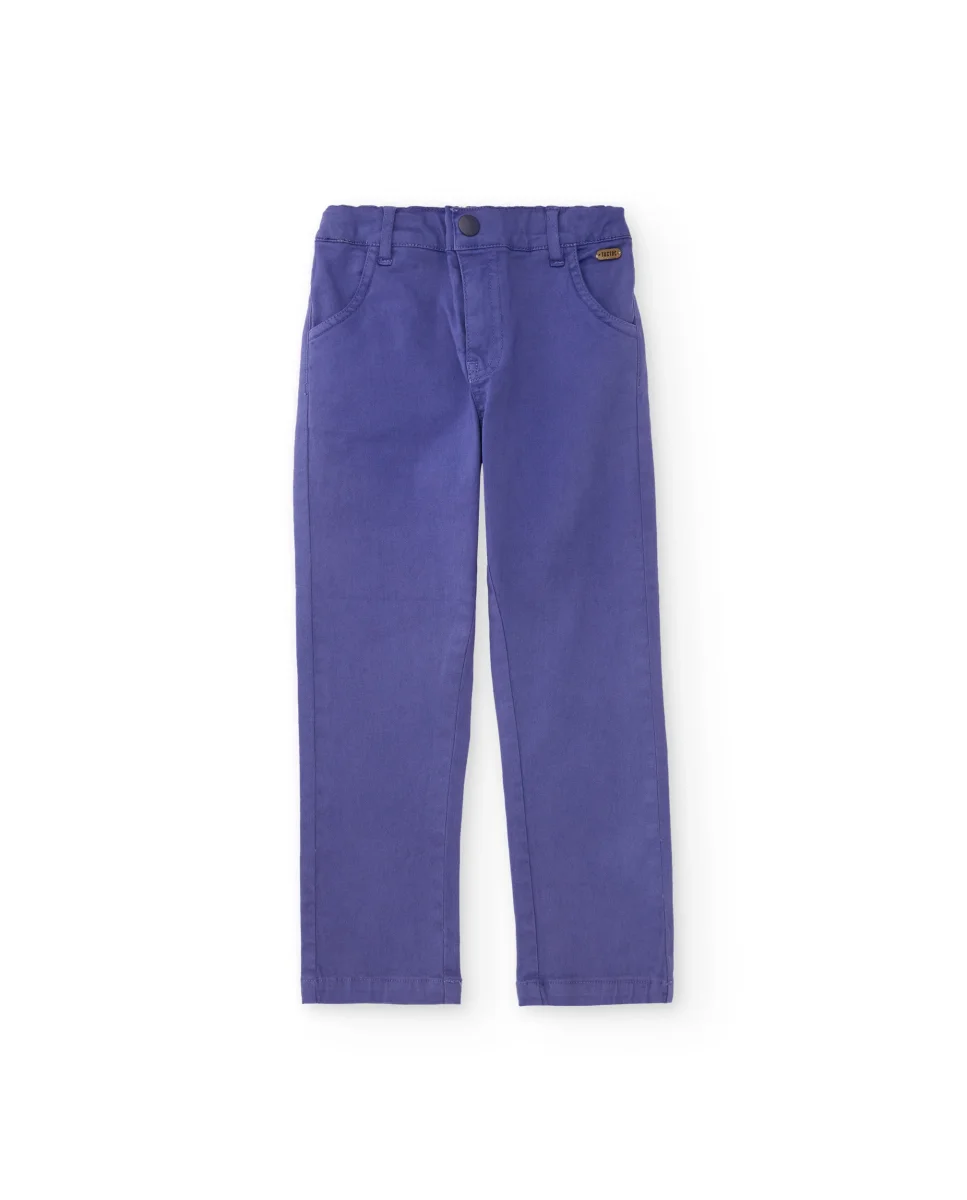 Pantalones de niño de plana y cintura ajustable - Imagen 2