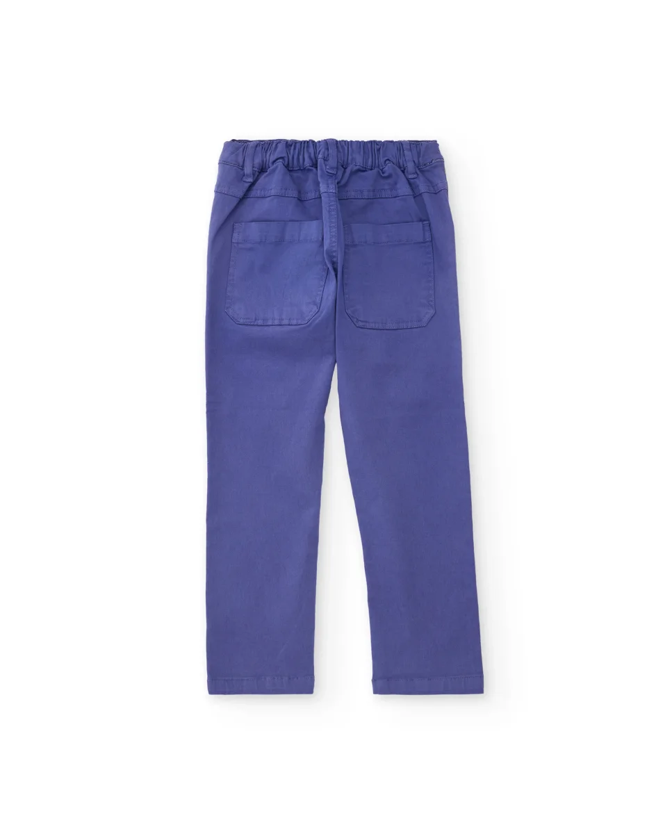 Pantalones de niño de plana y cintura ajustable - Imagen 3