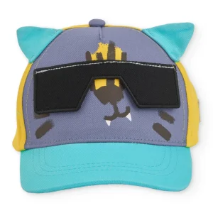 Gorra de niño de plana y gafas en relieve