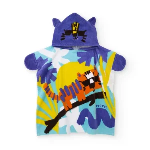 Toalla poncho de niño de punto con capucha