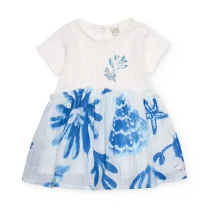 Vestido de niña de plana con detalle de lentejuelas