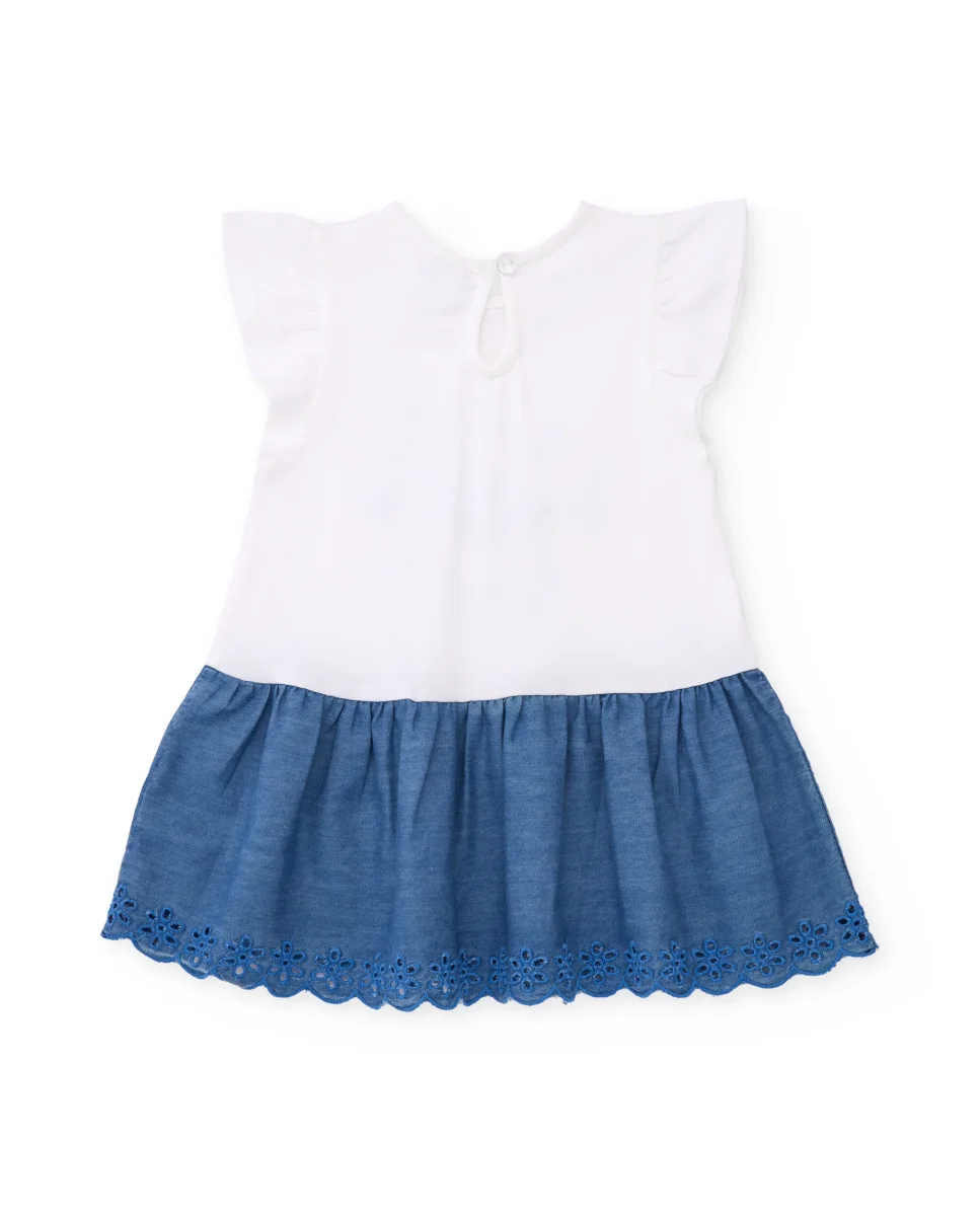 Vestido de niña de punto y diseño marino con lentejuelas - Imagen 3