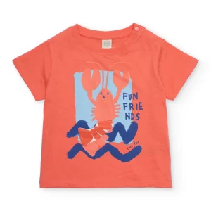 Camiseta de niño de punto con gráfico frontal