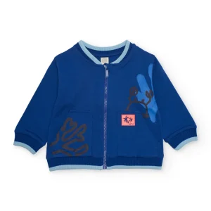 Sudadera de niño de punto con cierre cremallera