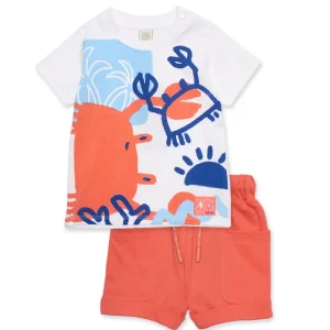 Conjunto de niño de punto con gran estampado