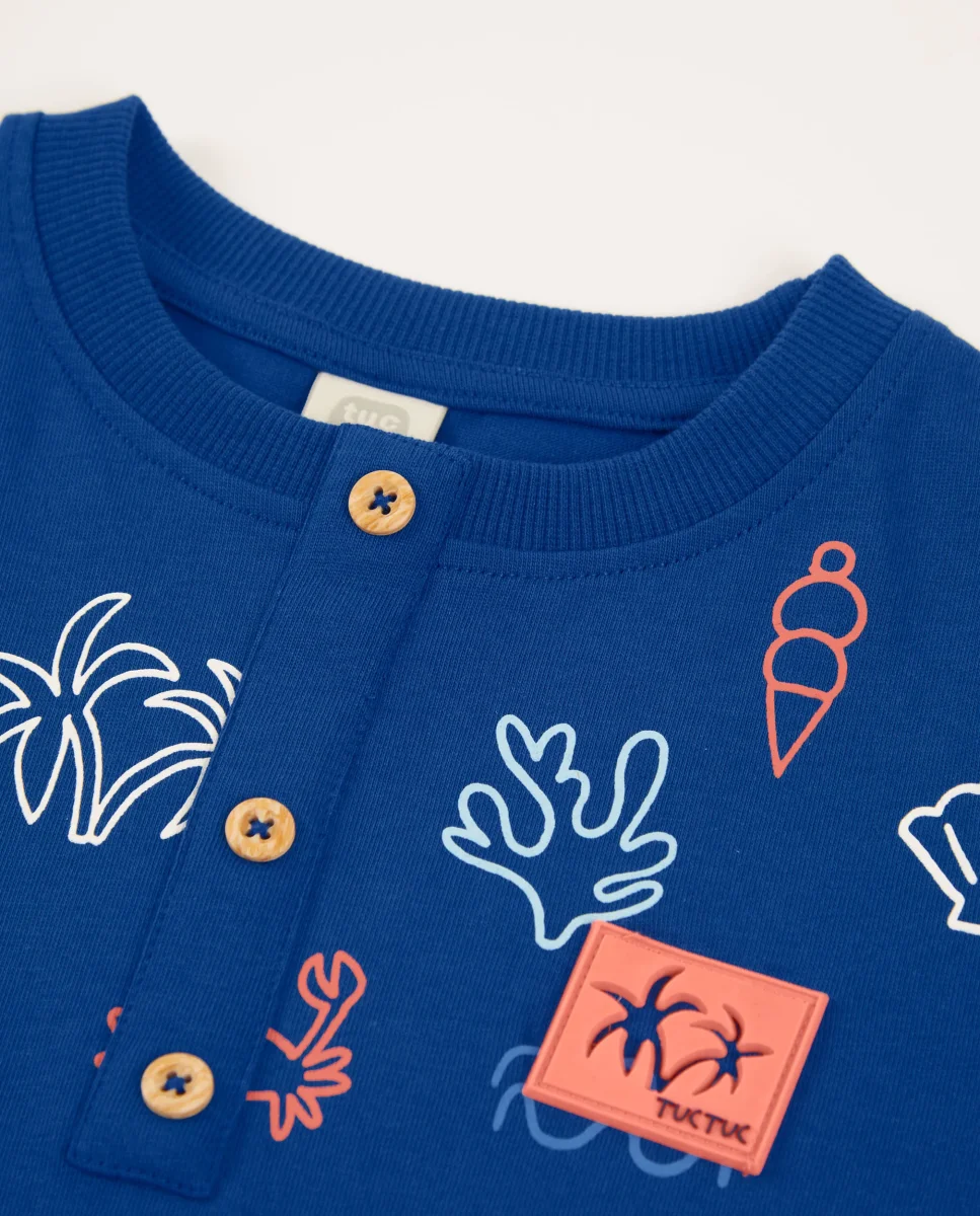 Camiseta de niño de punto y tapeta frontal - Imagen 4