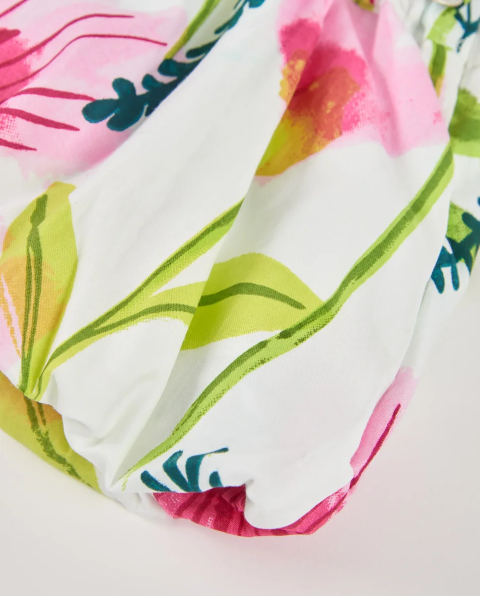Falda de niña de plana con diseño floral - Imagen 5