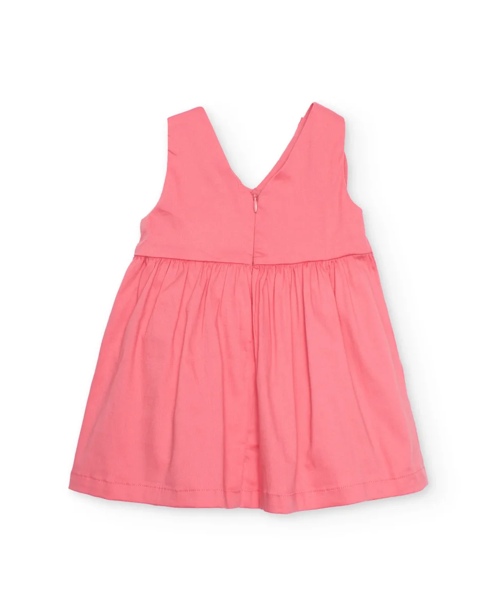 Vestido de niña de plana con volante delantero - Imagen 3