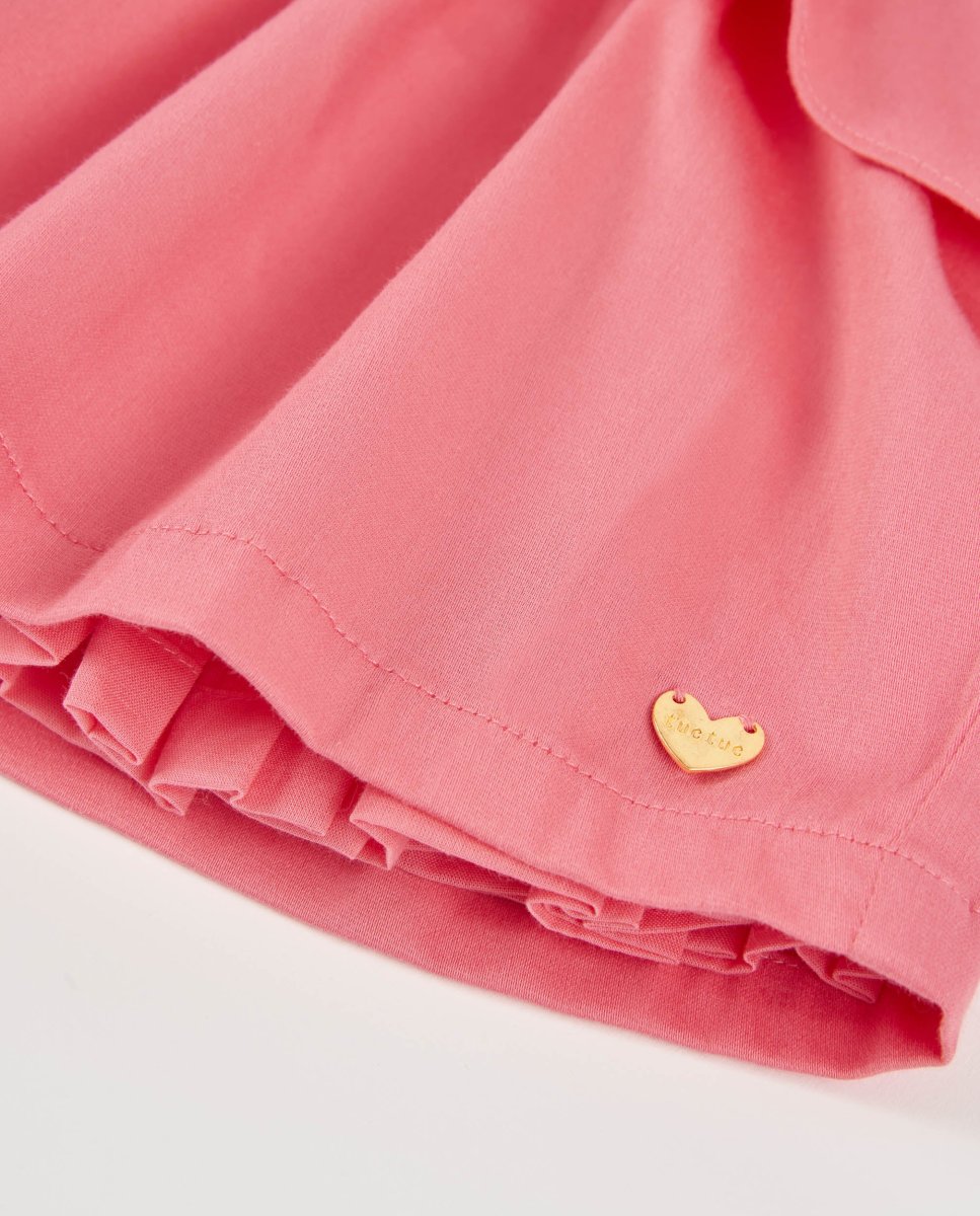 Vestido de niña de plana con volante delantero - Imagen 5
