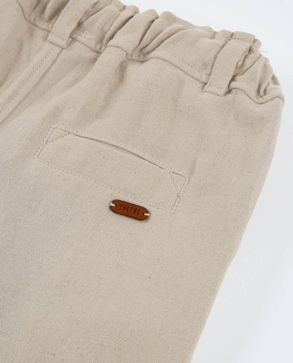 Pantalones de niño de plana con cinturilla elástica - Imagen 5