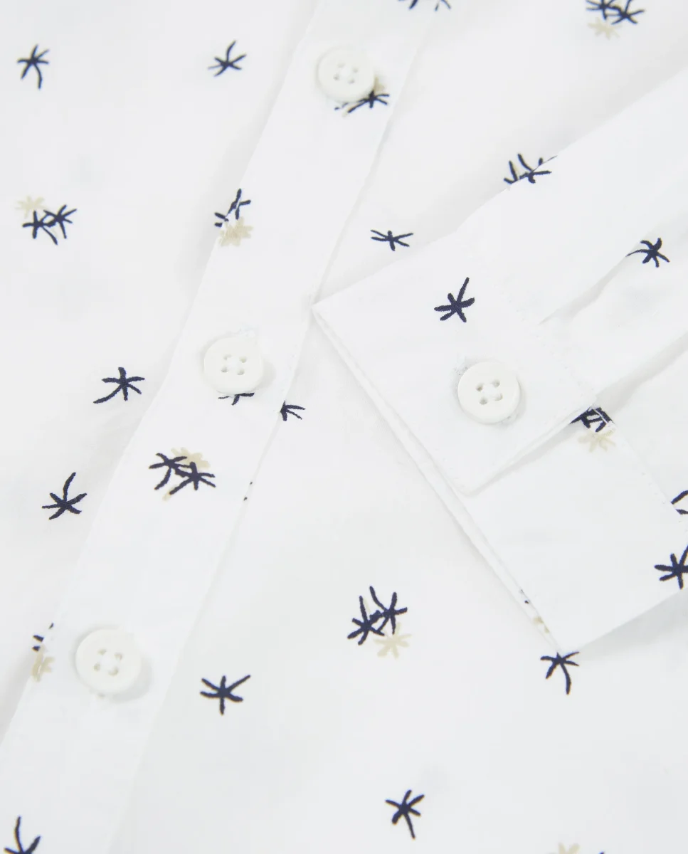 Camisa de niño de plana con pajarita desmontable - Imagen 5