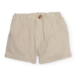 Bermuda de niño de plana y tejido ligero