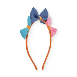 Diadema de niña de plana con lazos decorativos