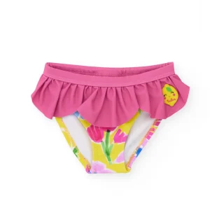 Culetín de niña de punto con volante decorativo