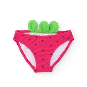 Culetín de niña de punto con detalle de hojitas