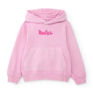 Sudadera de niña de punto con bolsillo canguro