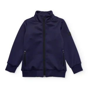 Chaqueta de niño de plana con bolsillos laterales