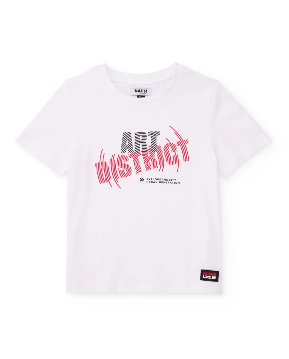 Camiseta de niño de punto con estampado frontal - Imagen 3