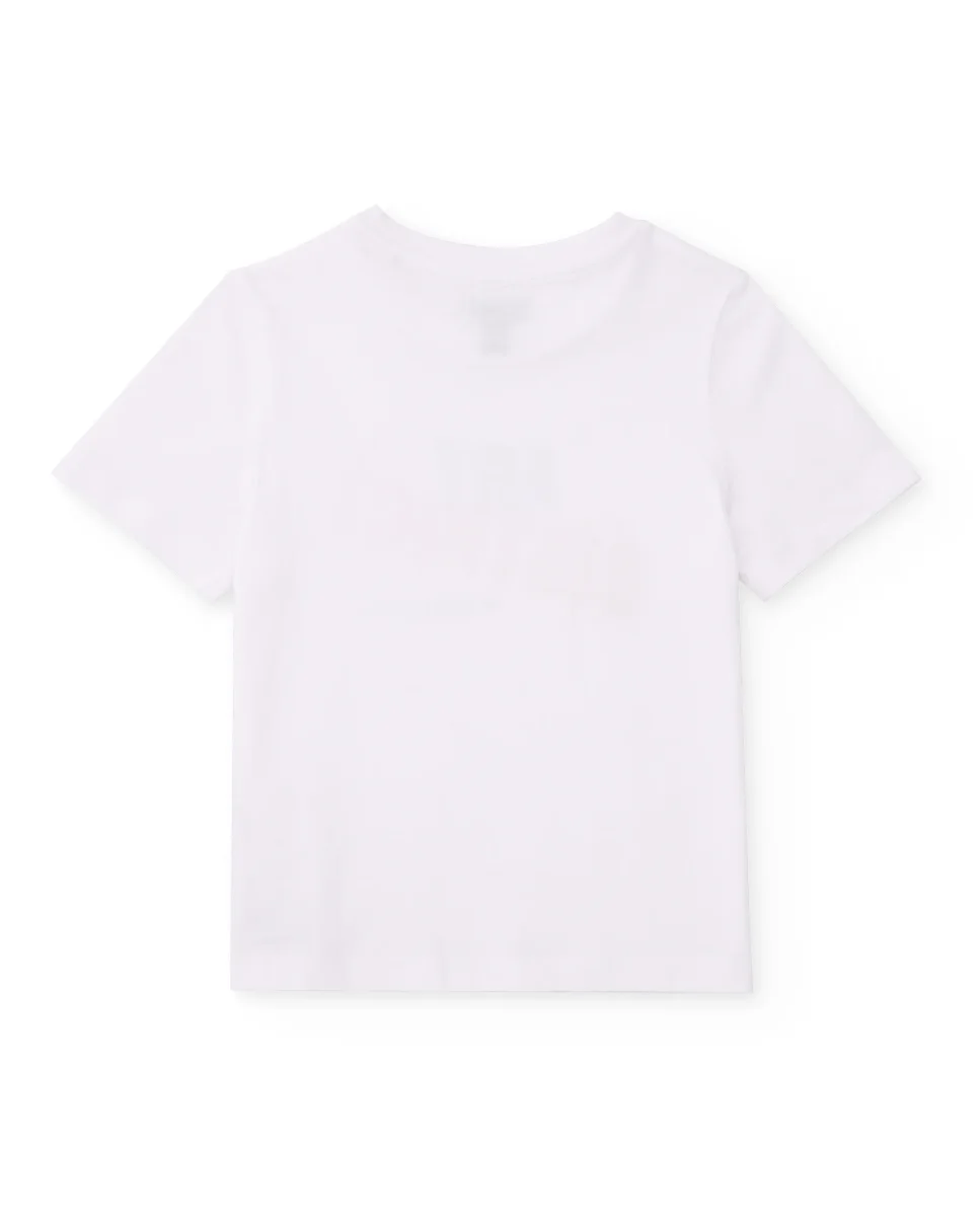 Camiseta de niño de punto con estampado frontal - Imagen 4