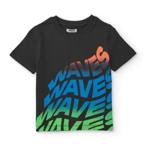 Camiseta de niño de punto con efecto degradado
