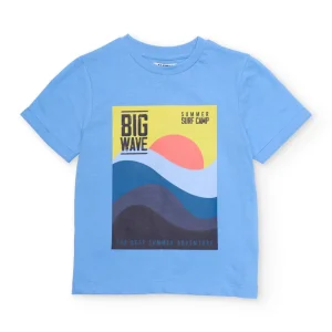 Camiseta de niño de punto con gráfico frontal