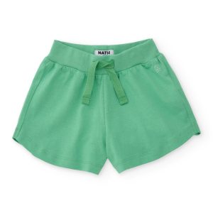 Short de niña de punto con bolsillos laterales