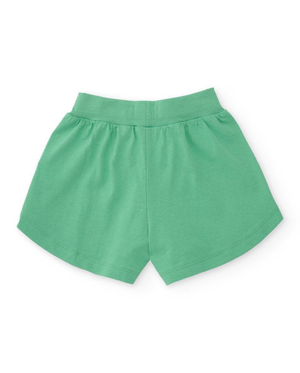 Short de niña de punto con bolsillos laterales - Imagen 3