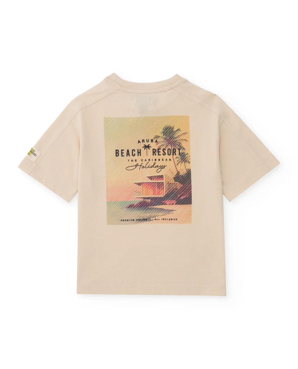Camiseta de niño de punto con estampado caribeño - Imagen 5