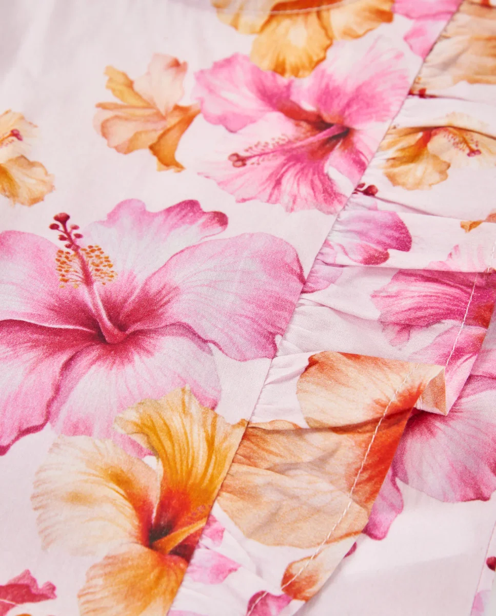 Camisa de niña de plana con volantes laterales - Imagen 5