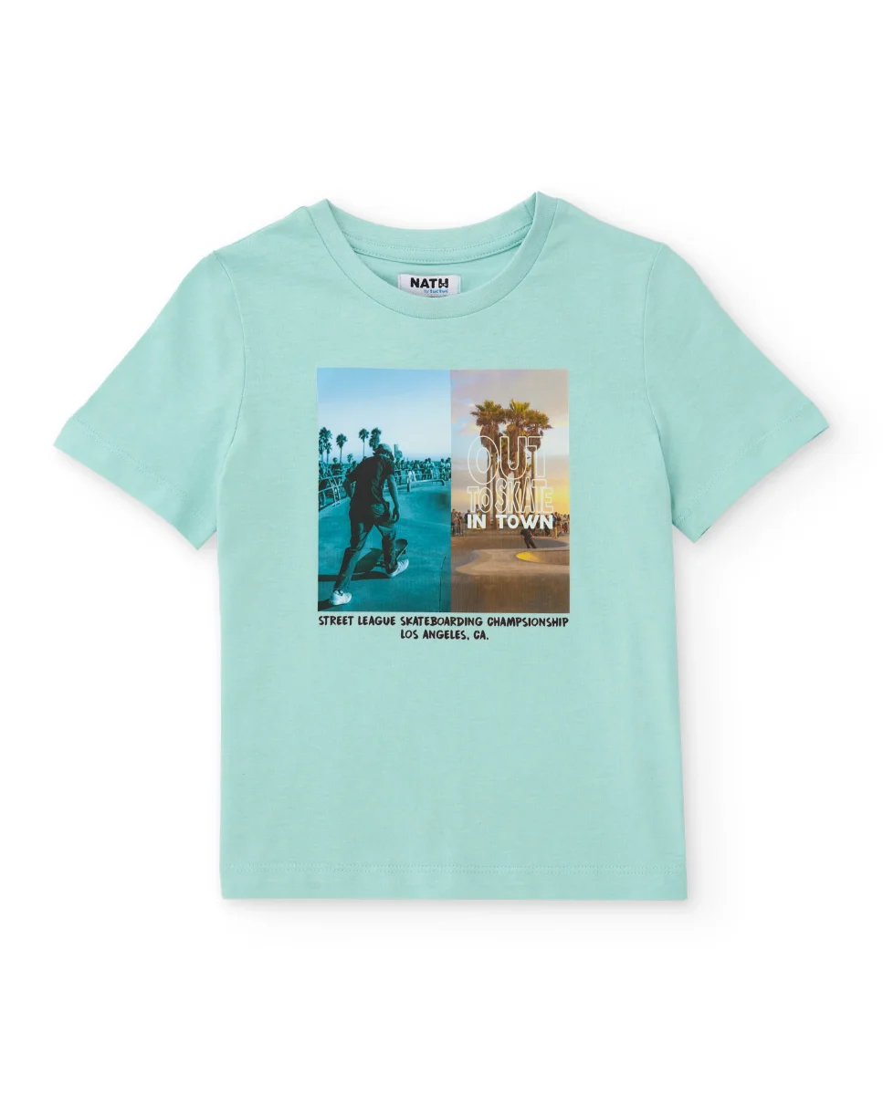 Camiseta de niño de punto con diseño urbano - Imagen 3
