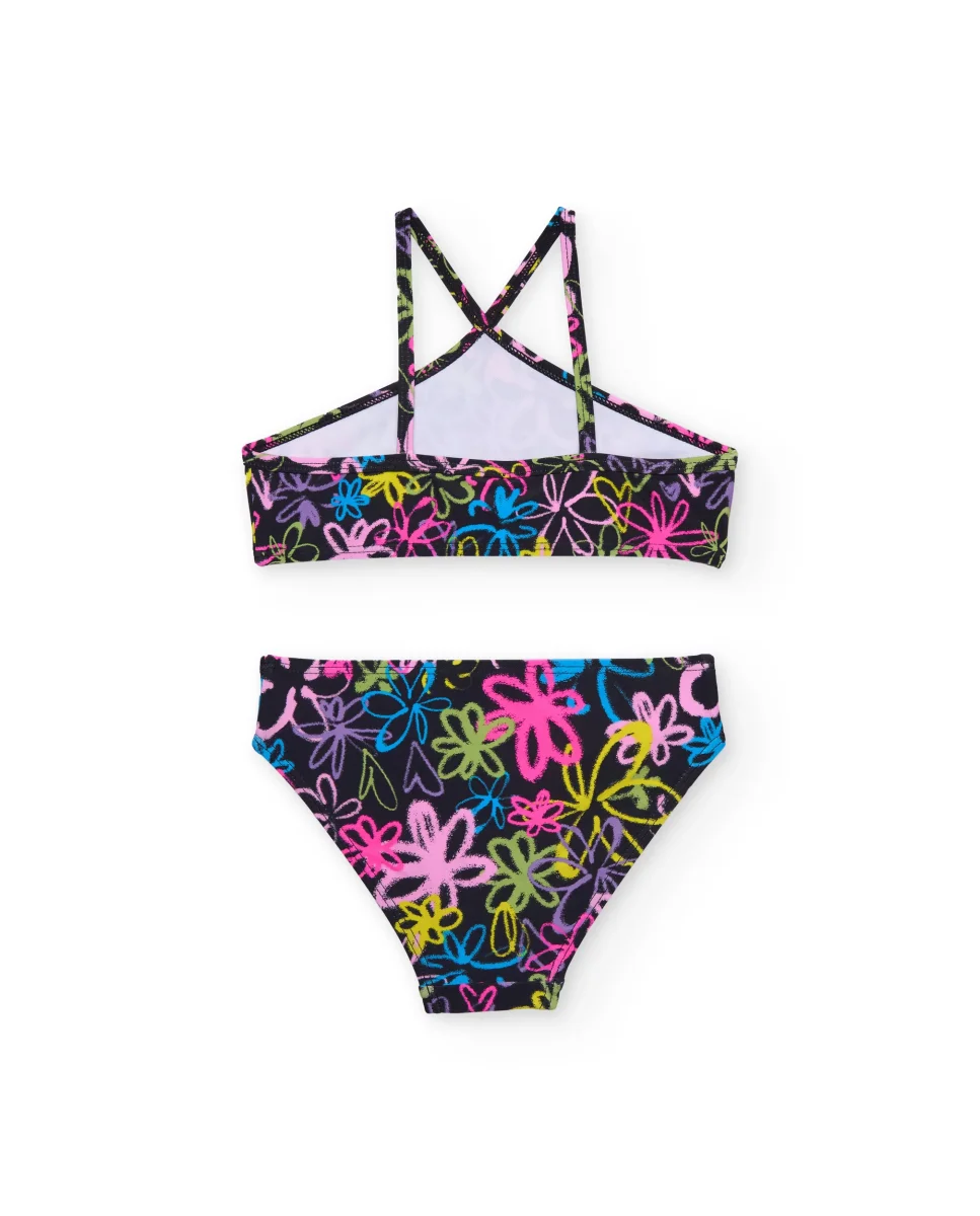 Bikini de niña de punto de estilo grafiti - Imagen 3