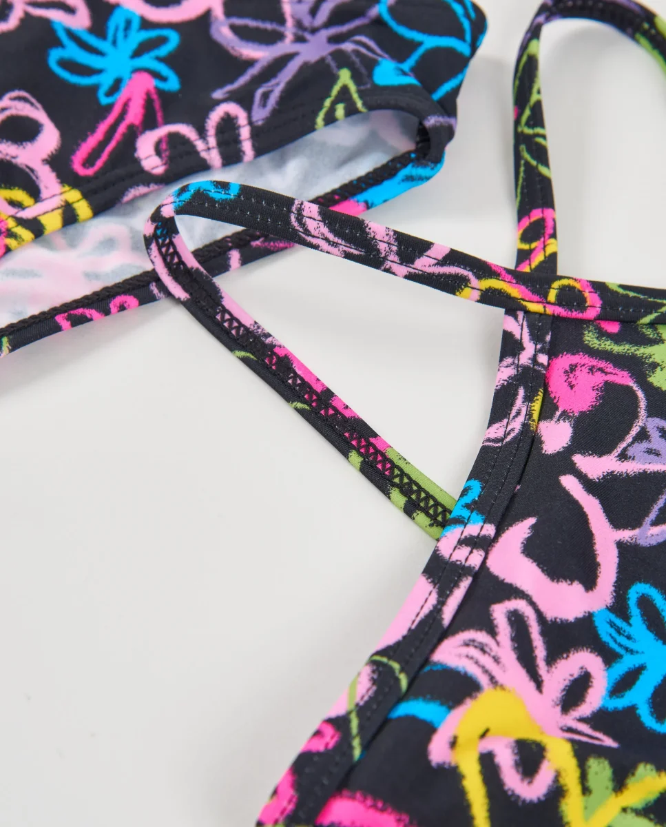 Bikini de niña de punto de estilo grafiti - Imagen 4