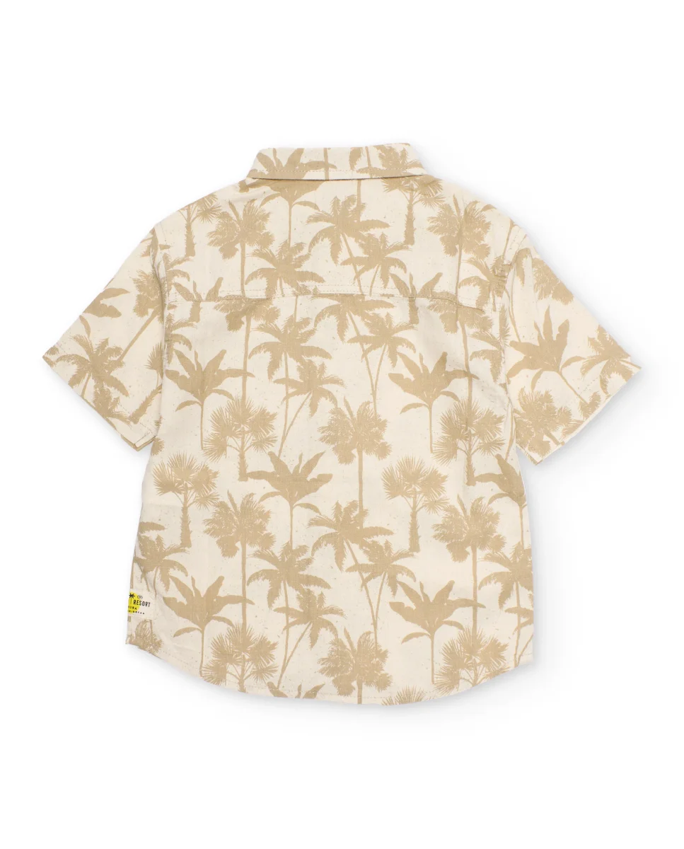 Camisa de niño de plana con diseño de palmeras - Imagen 4