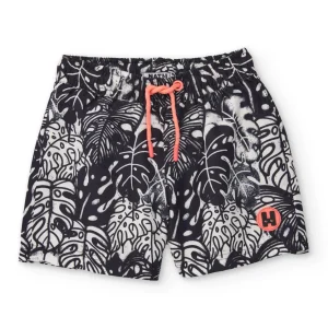 Bañador de niño de plana con estampado tropical