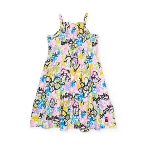 Vestido de niña de punto y estilo grafiti