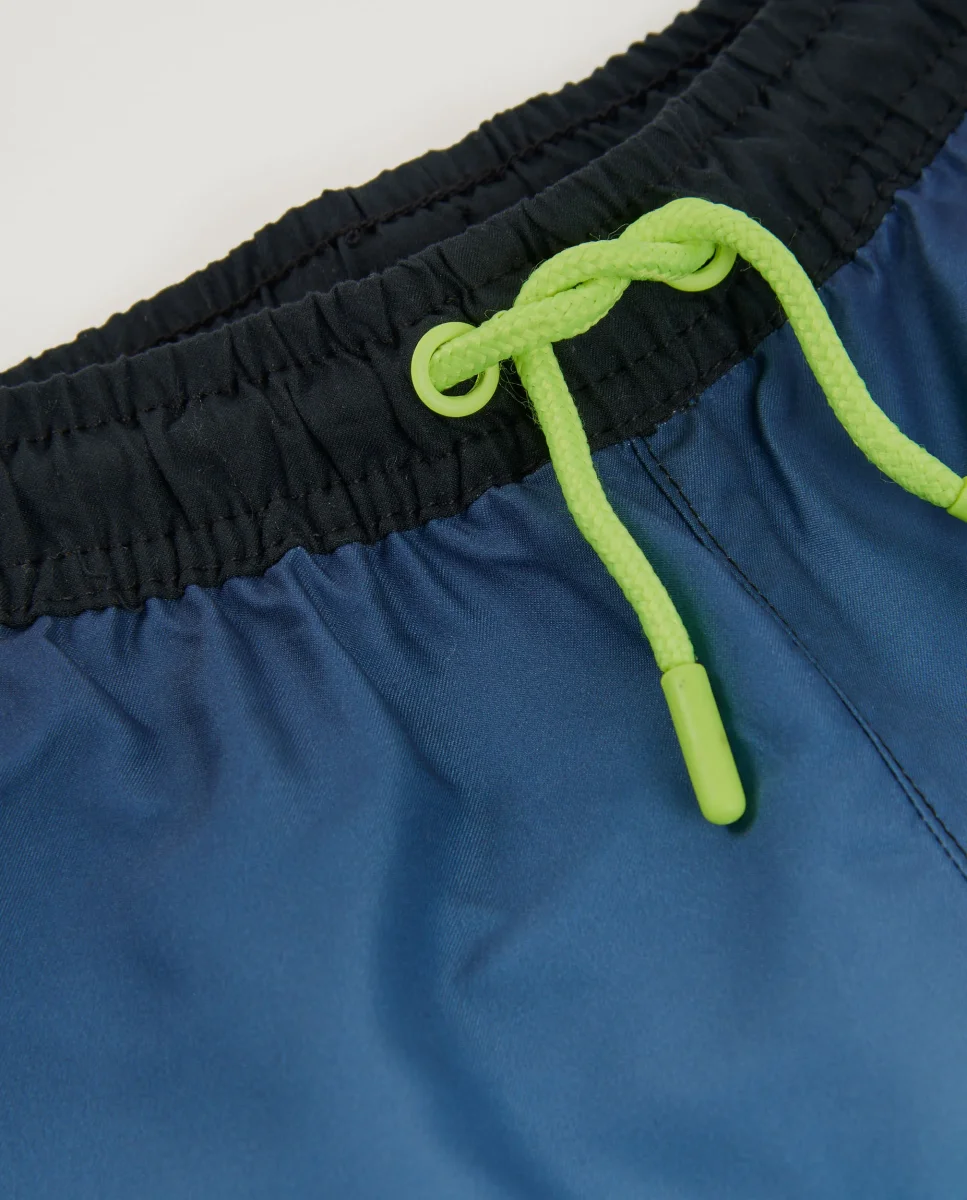 Bañador de niño de plana con cordón ajustable - Imagen 4