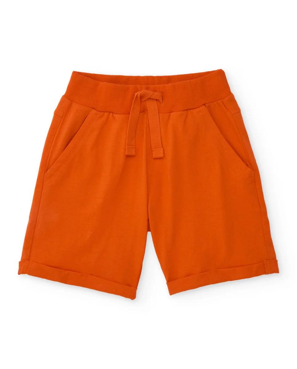 Bermuda de niño de punto con cordón ajustable - Imagen 2