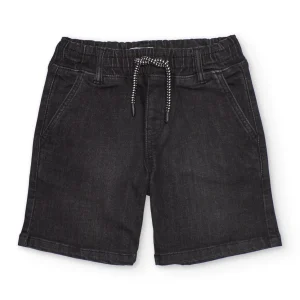 Bermuda de niño de plana y tejido denim